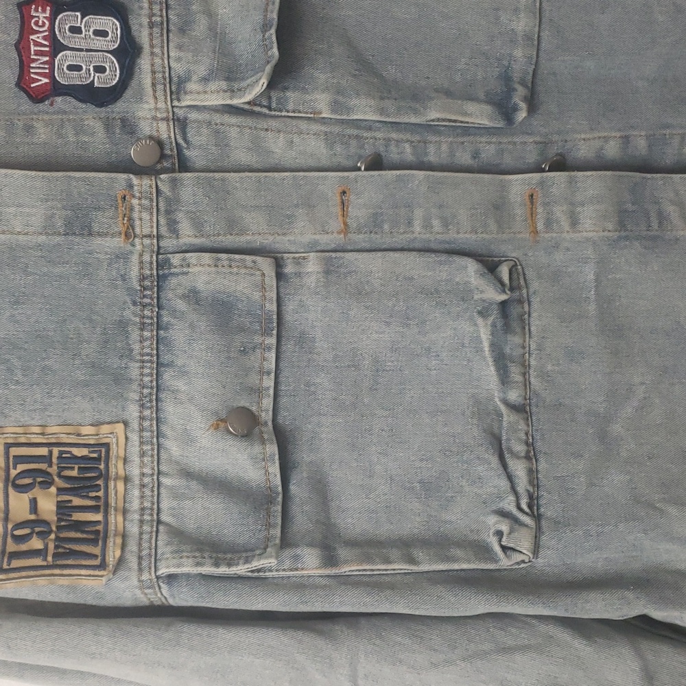 Vintage America Denim Jacket with Patches - Picture 4 of 7